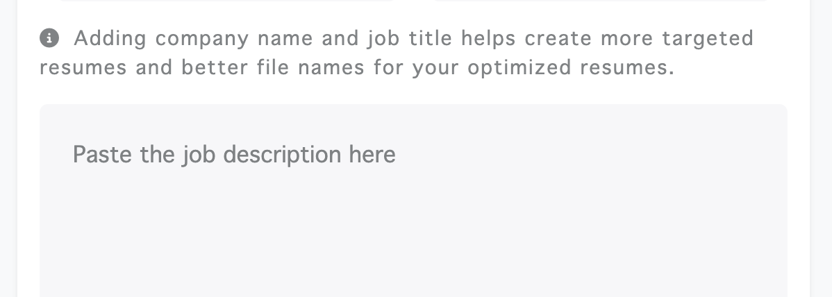 Step 3: Insert Job Description