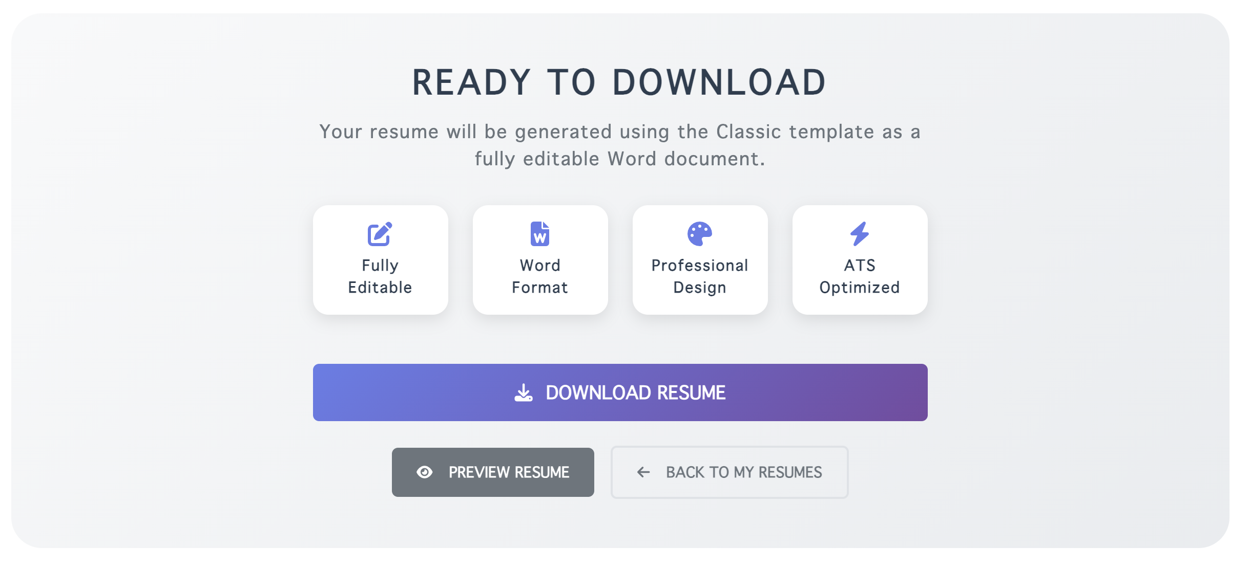 Step 5: Download Resume