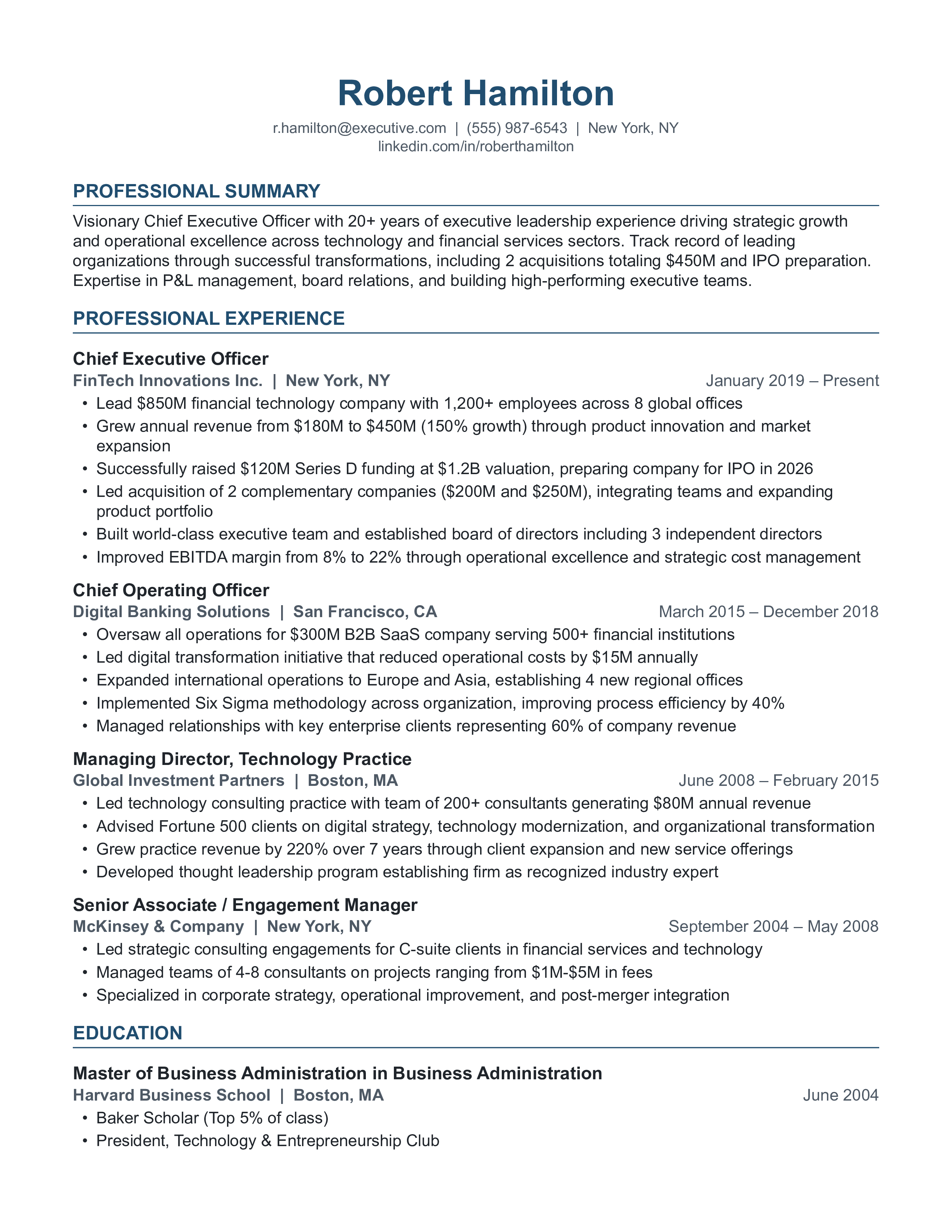Clarity ATS-first resume template