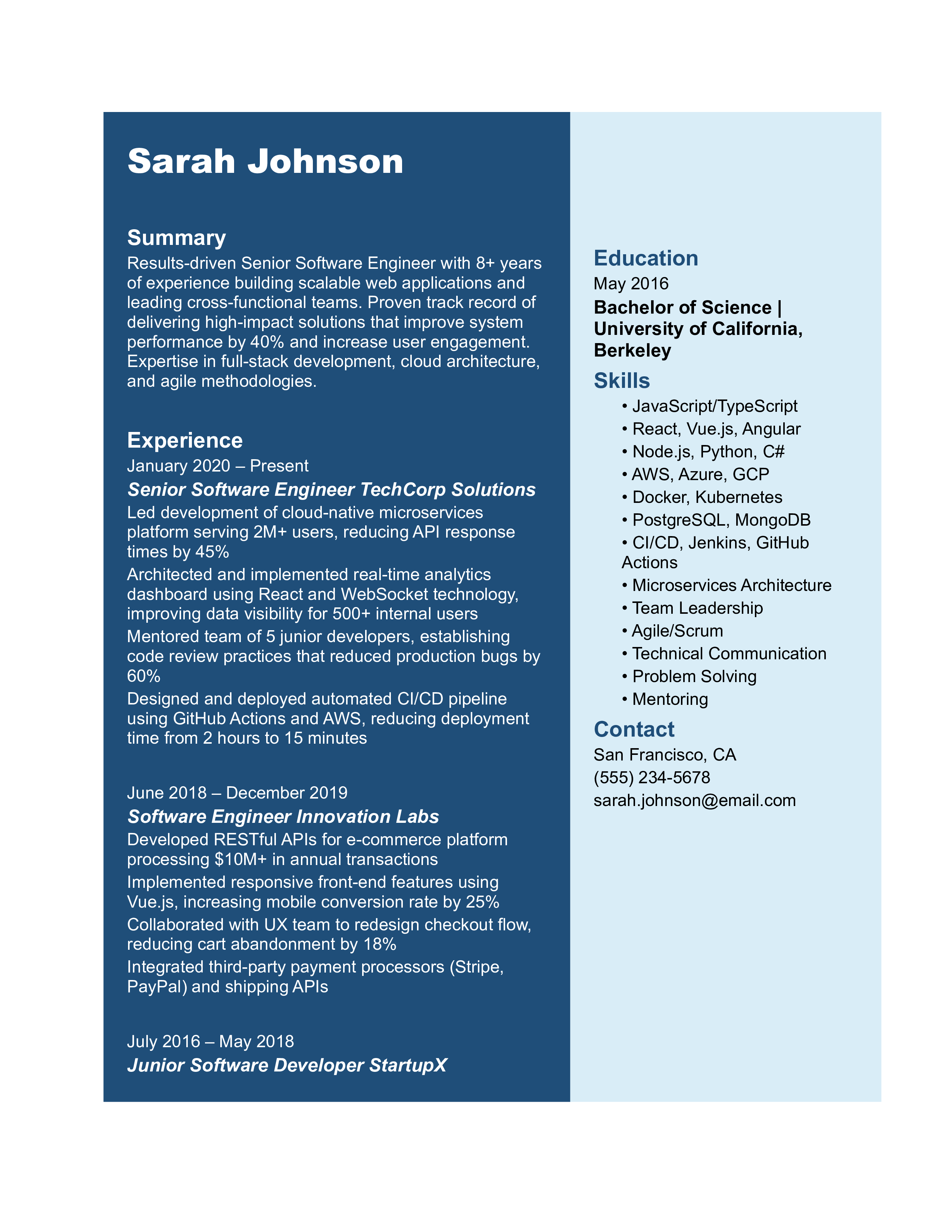 Modern Resume Template