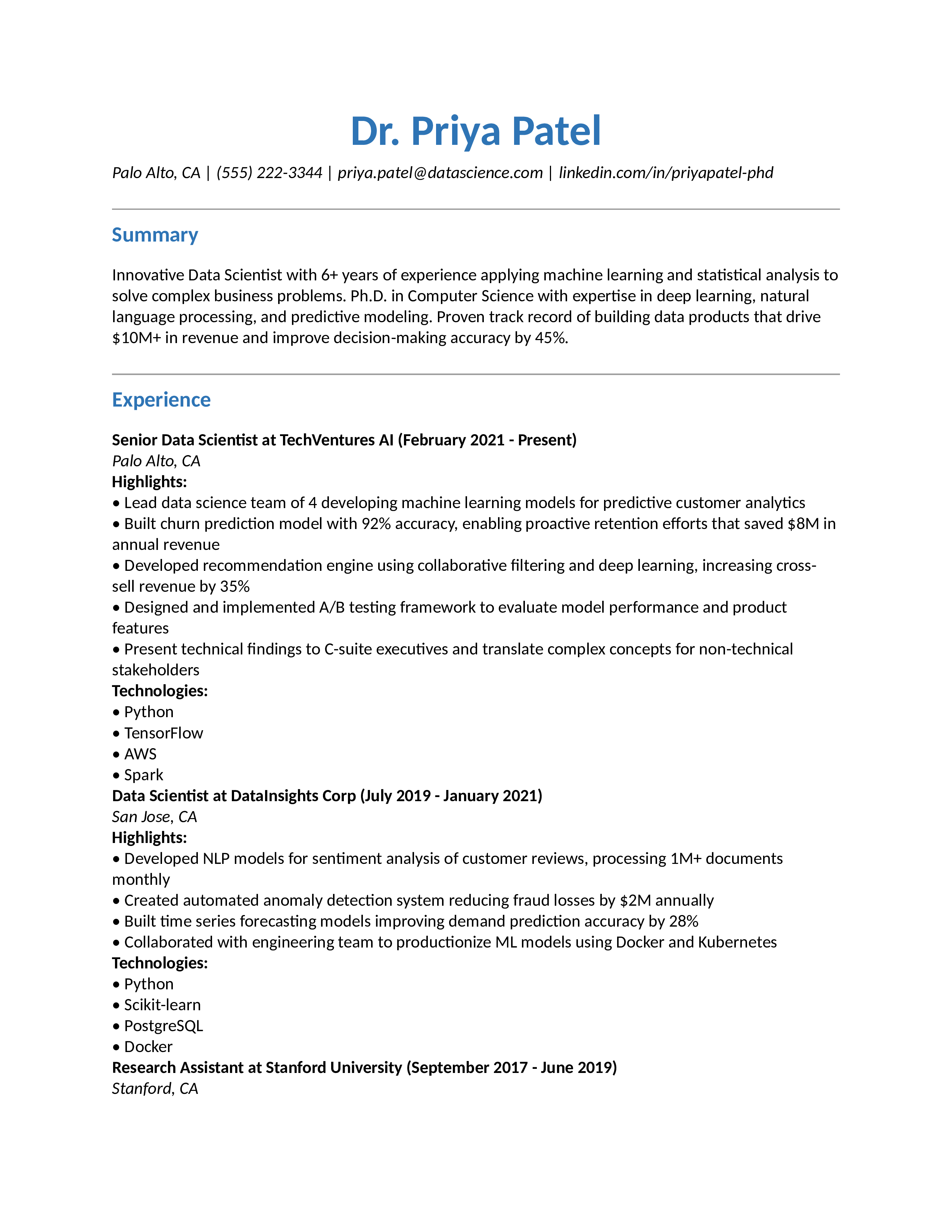 Professional Resume Template